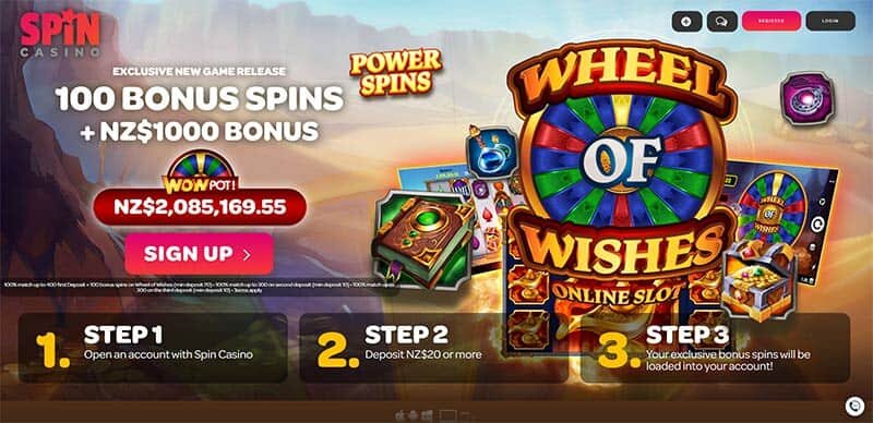 Spin Casino Wheel of Wishes