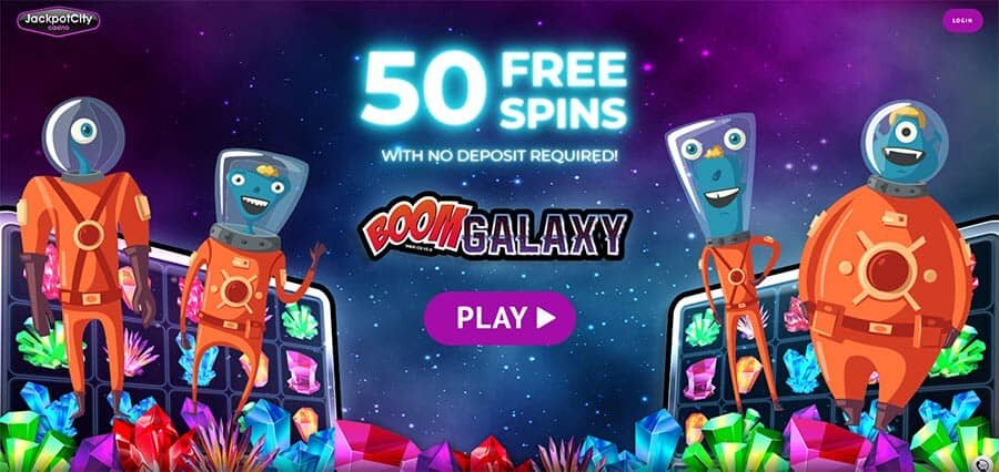 50 free spins on boom galaxy